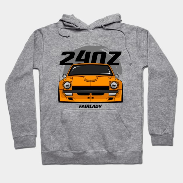 Orange 240 Frldy Z Hoodie by GoldenTuners